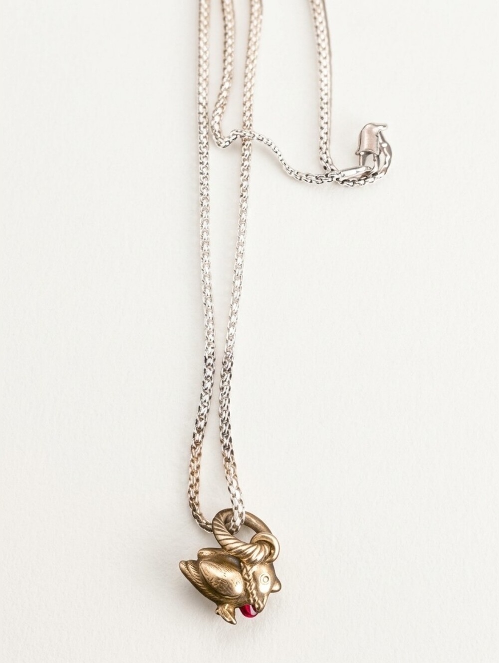 Brighton Bird Charm W. Silver Tone Necklace